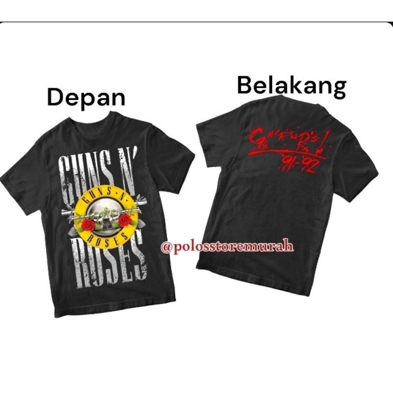 kaos legend kaos distro / Premium Tshirt GUNS N ROSES - GUNS ROSES 91-92