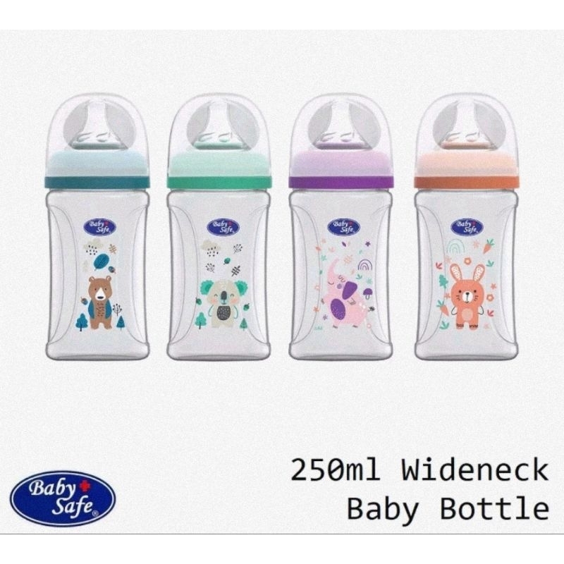 Baby Safe Bottle Wide Neck 250 ml WN08 - Botol Susu Bayi