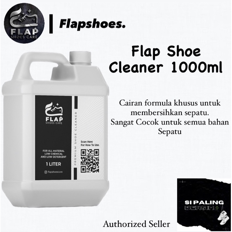 FLAP Shoes Cleaner Cairan Pembersih Sepatur Sabun Cuci Sepatu 1 Liter