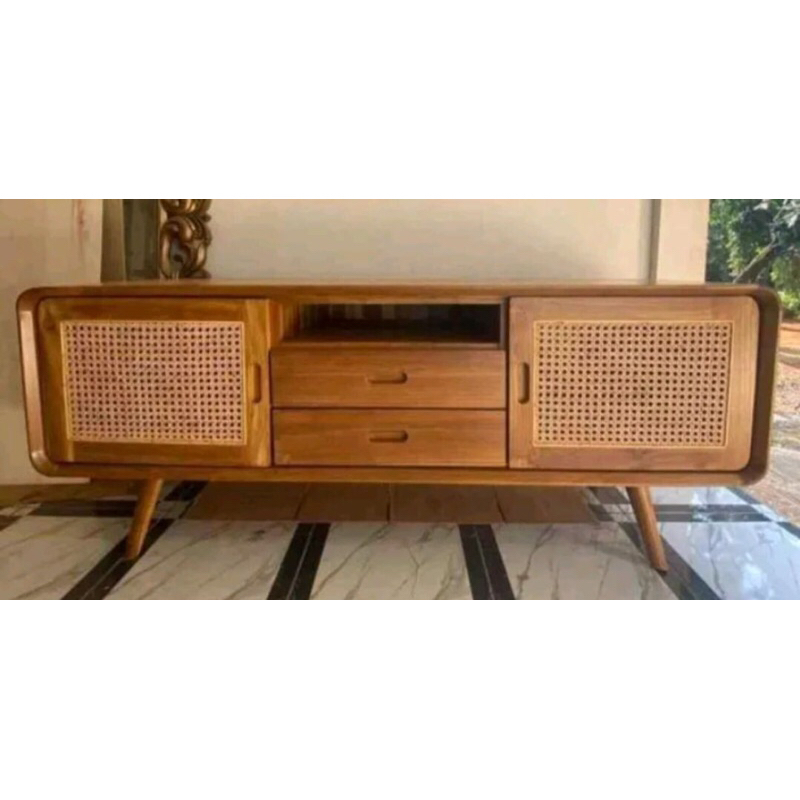 Kabinet Tv mix rotan jati