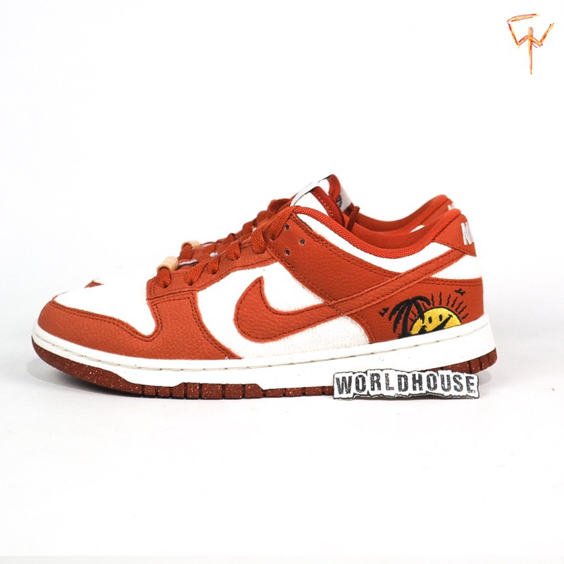 nike dunk w low se sail/burnt sunrise black voile original