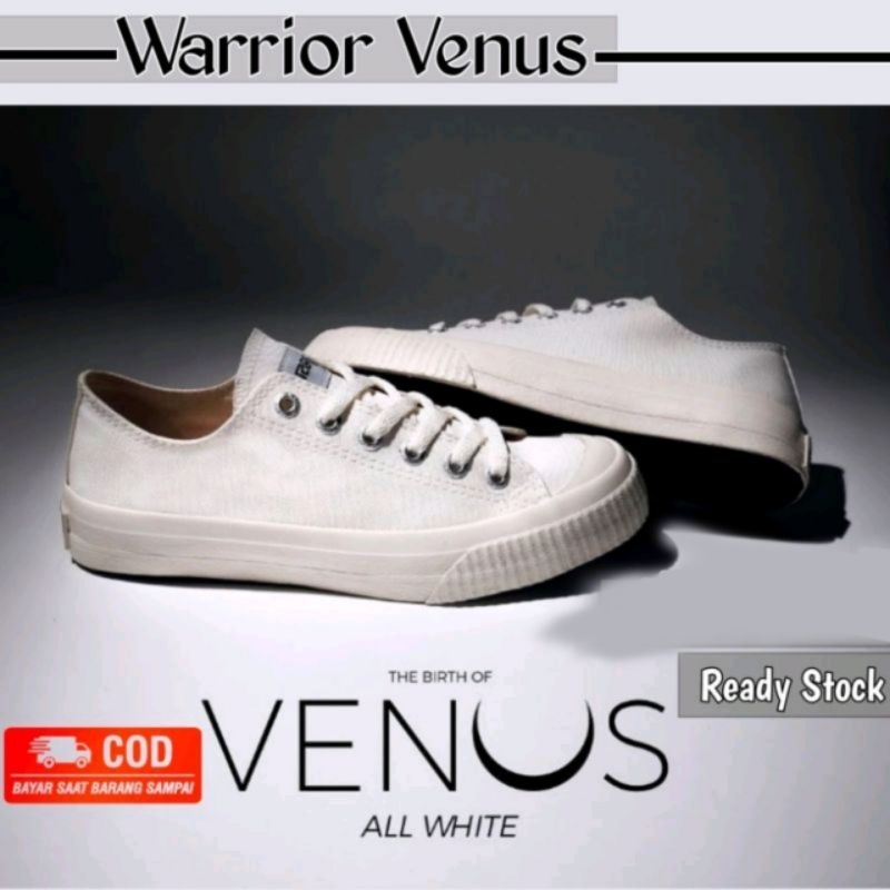 SEPATU WARRIOR VENUS WHITE LOW WARRIORS ORIGINAL POSEIDON RAINBOW