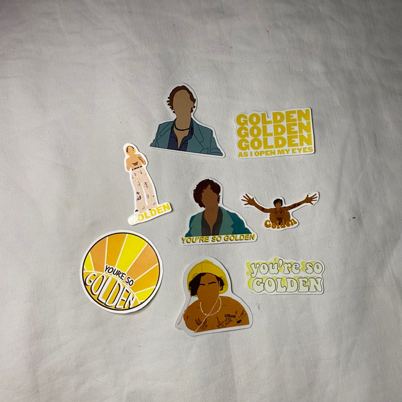 

HARRY STYLES GOLDEN STICKER TUMBLR MINI PACK