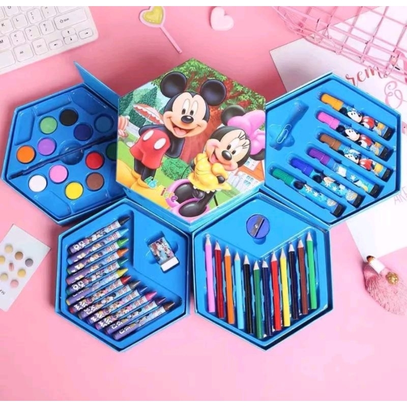 

CRAYON SET 46 PCS PENSIL WARNA LENGKAP CRAYON OIL ALAT MEWARNAI