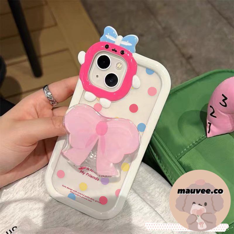 [READY] CASE IPHONE RIBBON CUTE FREE POPSOCKET CASING IPHONE 13 PRO MAX 13 PRO 13 12 PRO MAX 12 PRO 