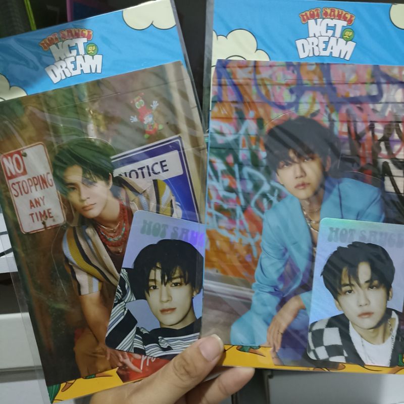 STANDEE HOLOGRAM POTHOCARD JENO JAEMIN HOT SAUCE