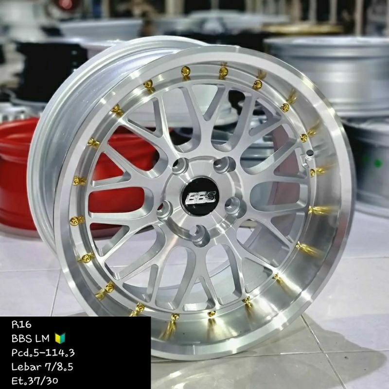 velg racing celong ring 16 bbs lm r16 lebar 7 /8,5 untuk ertiga civic innova terios rush xpander vox