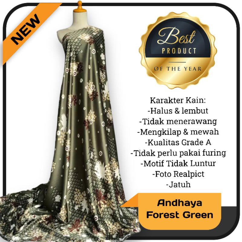 Kain Dr Silk Motif Andhaya harga setengah meter