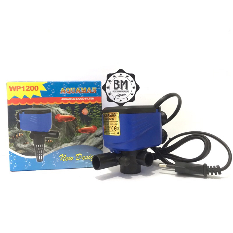 POMPA FILTER AQUARIUM - AQUAMAN - WP1200 - 7 WATT