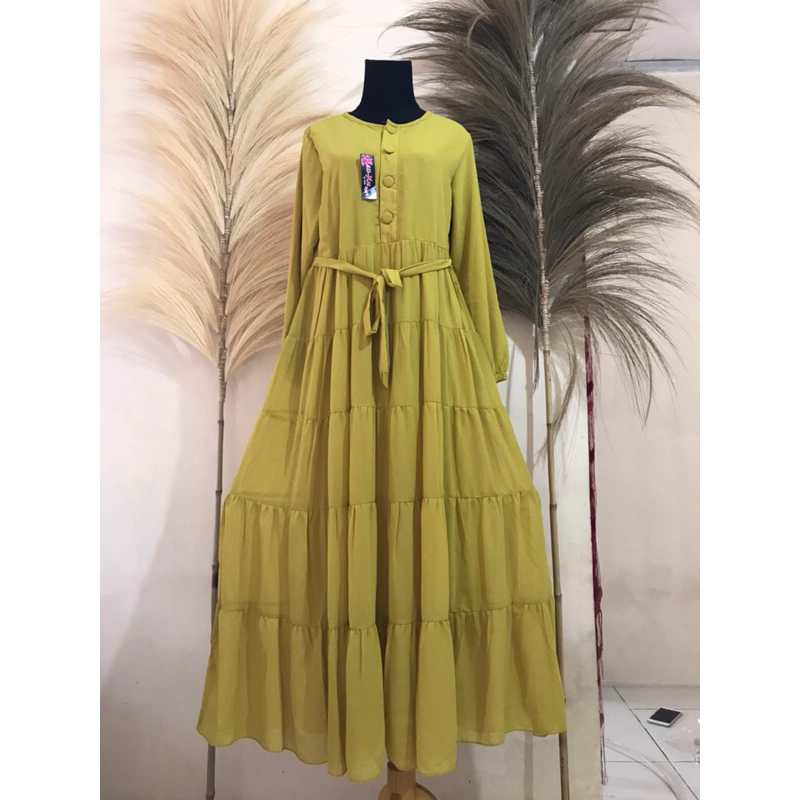 Gamis Syar’i Bahan Ceruty Babydoll Busui Friendly