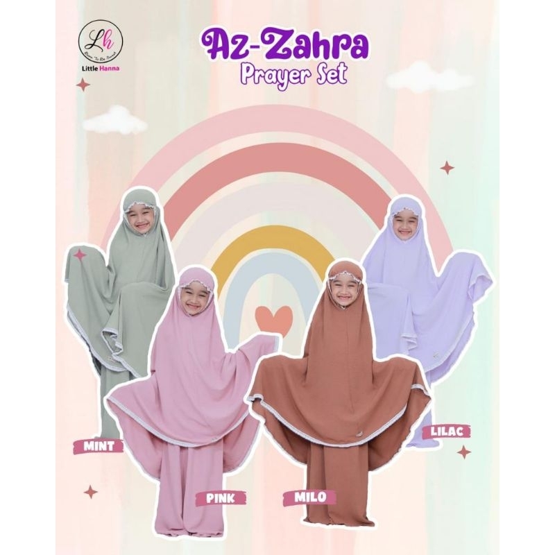 MUKENA AZ-ZAHRA PRAYER SET LITTLE HANA