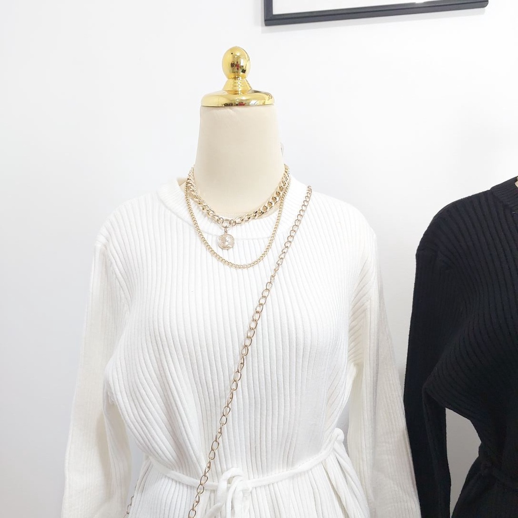 ATASAN FOCUS KNITTED PREMIUM FASHION WANITA IMPORT BANGKOK NOB