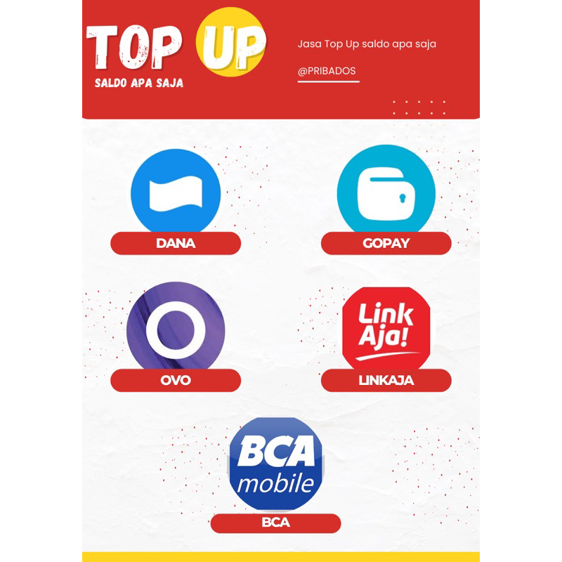 Sriker Logo E-wallet saldo apa saja