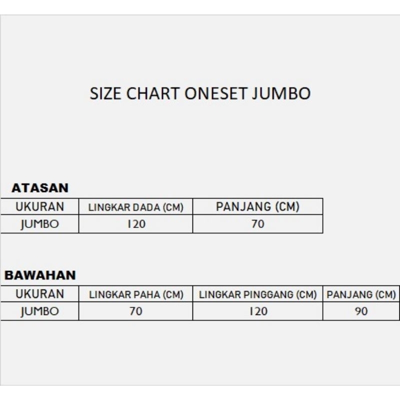 ONE SET JUMBO / SETELAN RAYON JUMBO / MUSLIM JUMBO