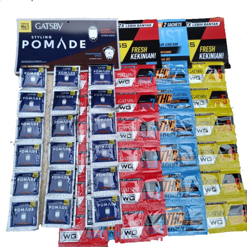 GATSBY SACHET /Styling Pomade Sachet/Gatsby WG Sachet/Minyak Rambut 6gr