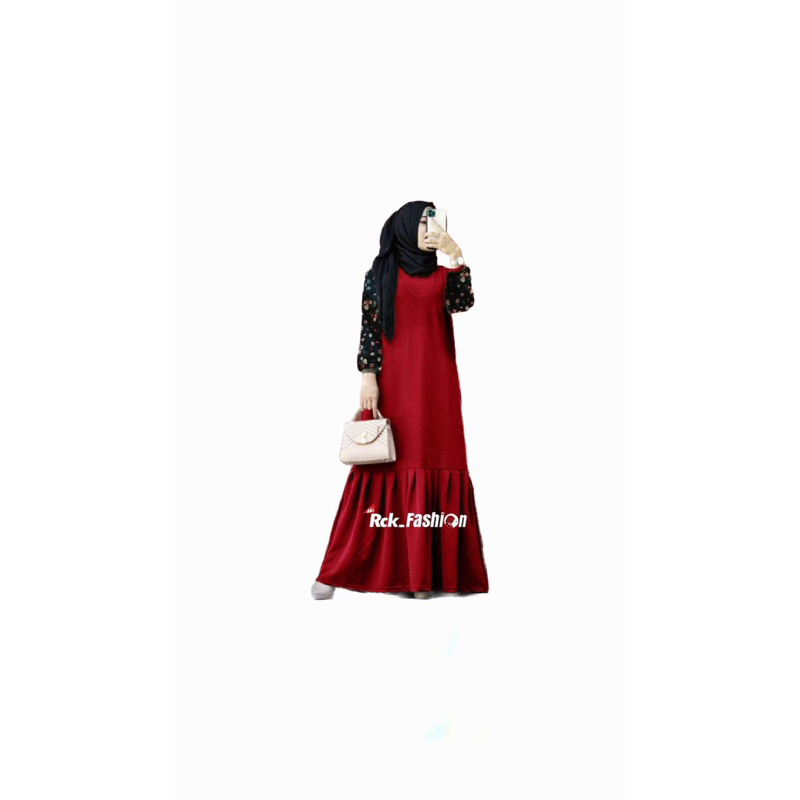 Gamis Cringkle Mix Monalisa Elsinta dress