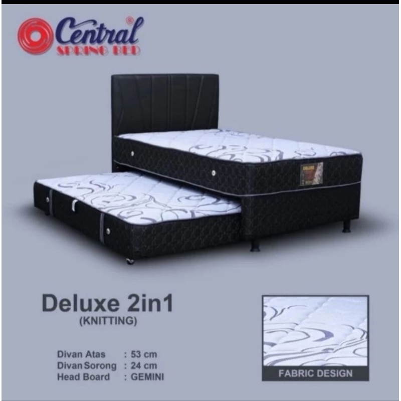 Central springbed Grand Deluxe plush top 2 in 1 kasur Sorong headboard UK 120 cm x 200 cm