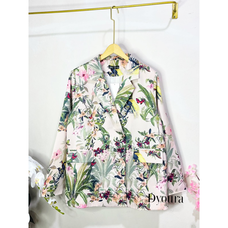 Blazer Hanada//BLAZER IMPORT PREMIUM / BLAZER MOTIF / BLAZER FLORA FAUNA NABILA / PUSAT BLAZER NABILA Medan / BLAZER GROSIR / BLAZER MURAH IMPORT / BLAZER TERMURAH / BLAZER FURING / BLAZER MIRROR