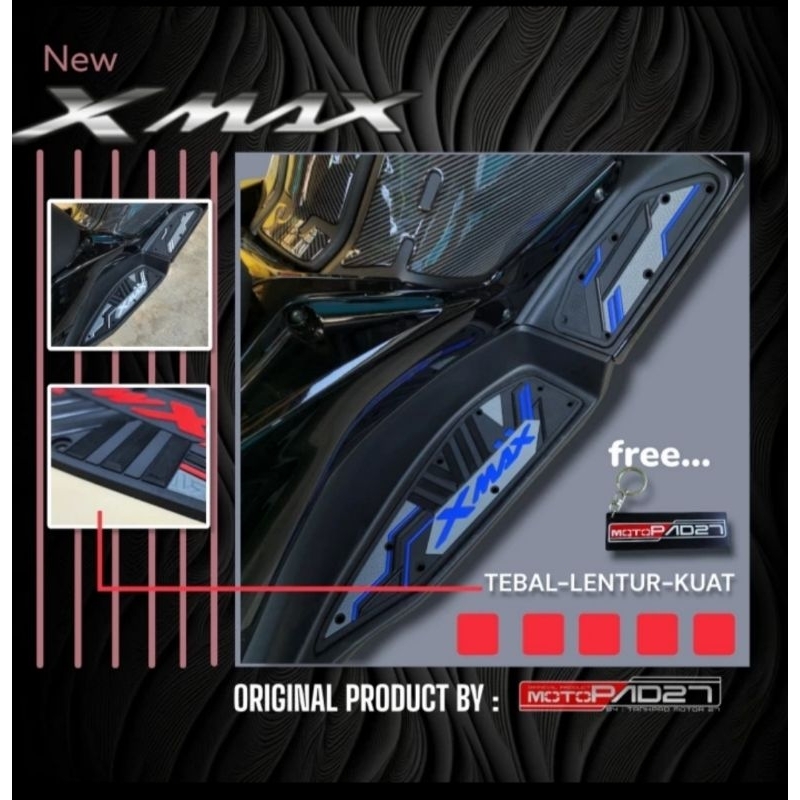 Motopad27 Xmax 2023 Floormat Karpet Xmax bordes pijakan kaki yamaha Xmax 2023