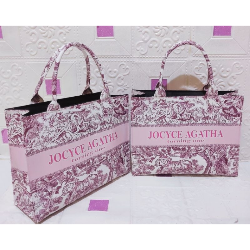 Tas tote bag/(D &amp; R bag/tas souvenir/tas aqiqah/Tas ultah/Tas premium/jinjing printing sumbu