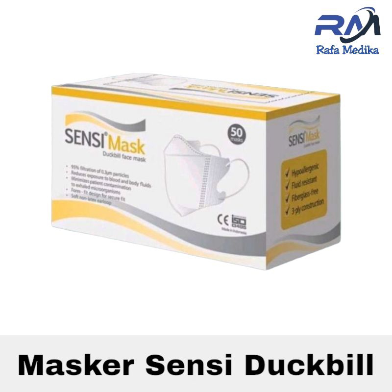 Masker Sensi Duckbill   Sensi Duckbill isi 50