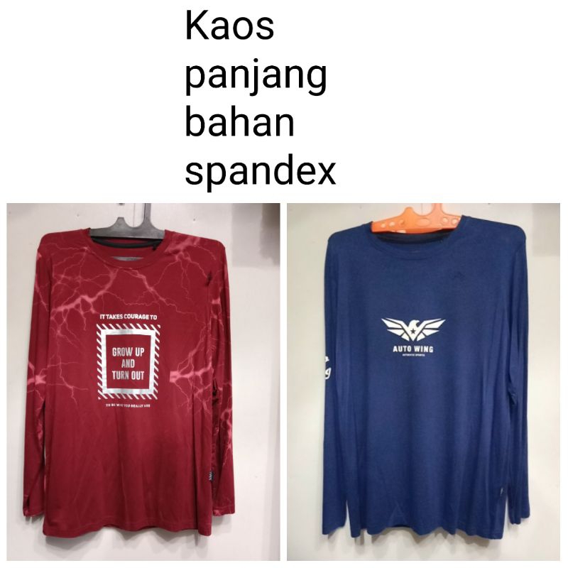 Kaos Polos Lengan Panjang Pria Wanita / Longsleeve Katun spandek panjang