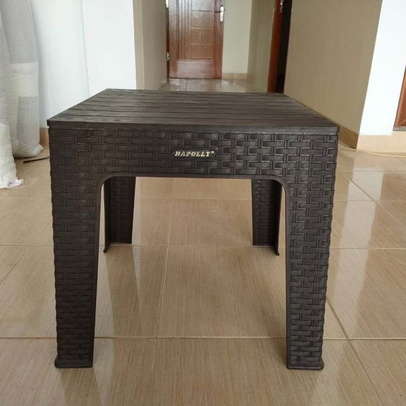 meja tamu rotan sintetis NAPOLLY mapan 75 45 46 / meja teras