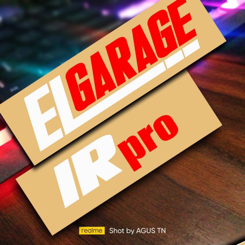 STIKER ELGARAGE IRPRO STICKER EL GARAGE | IR PRO