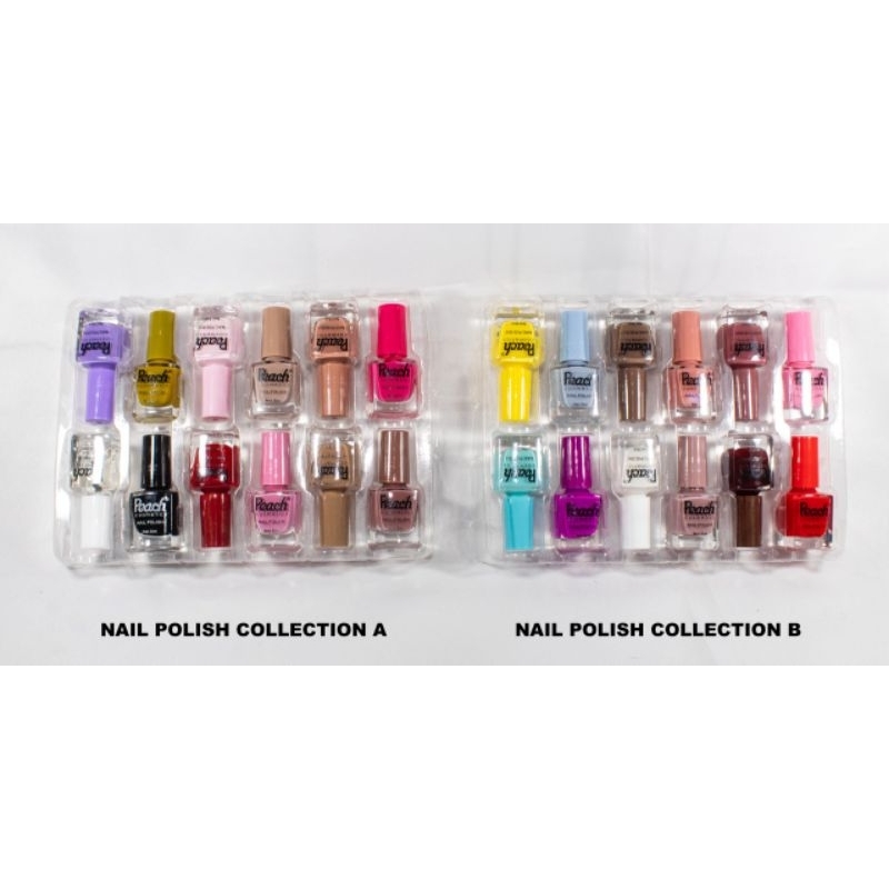 Kutek Peach /  Peach Nail polish 8ml isi 12pc