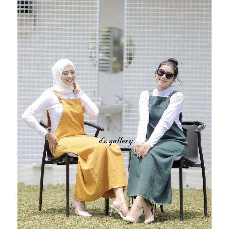 MISEL OVERALL JEANS WASH  WARNA SLOOPY POLOS SLUVI PANJANG