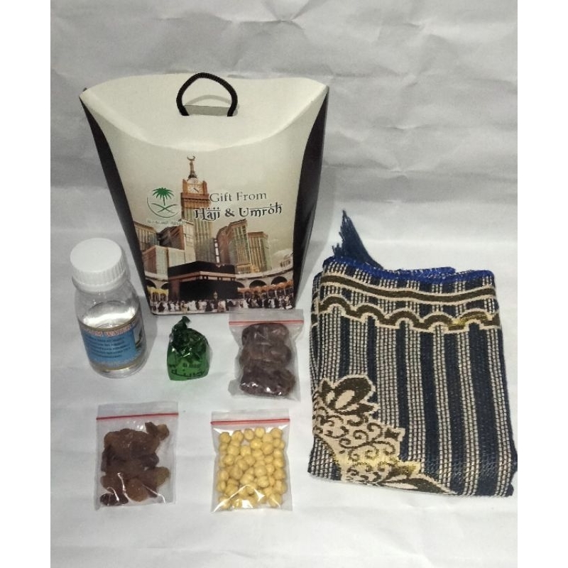 paket oleh oleh haji dan umroh free sajadah turkey muka/ paket souvenir