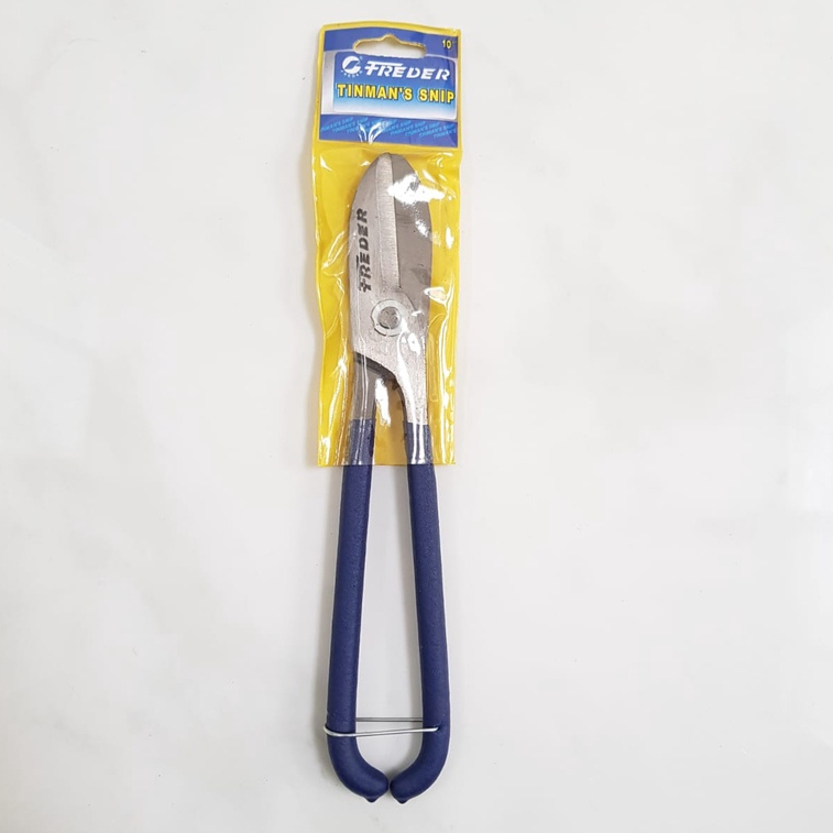 Gunting Seng FREDER 8 in 10 in 12 in Gagang Karet JERMAN STYLE 8&quot; 10&quot; 12&quot; panjang 20 25 30 cm - Gunting Baja Ringan Gunting Besi Plat - German Style  Tinman's Snip FDR