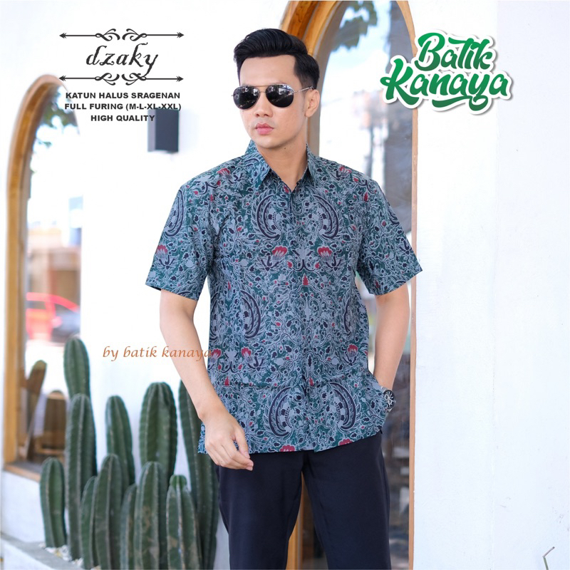 DZAKY Baju Batik Full Furing Bahan Katun PREMIUM