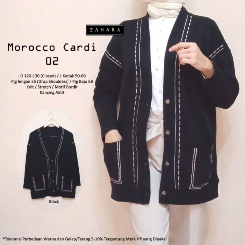 Cardigan Cardi Rajut Casual Outer Wanita Jumbo Kekinian Knit Halus Tebal Korean Style Outfit. Morocc