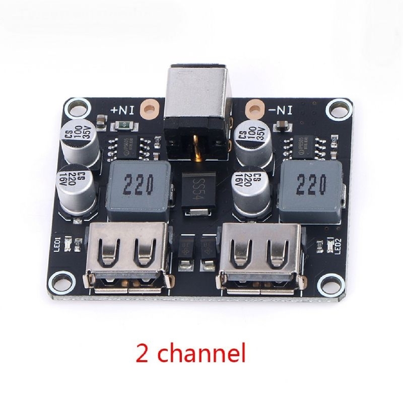 Modul USB Fast Charger 5V 3.4A QC3.0 Charging Power Supply DC-DC Untuk Mobil Motor Kapal