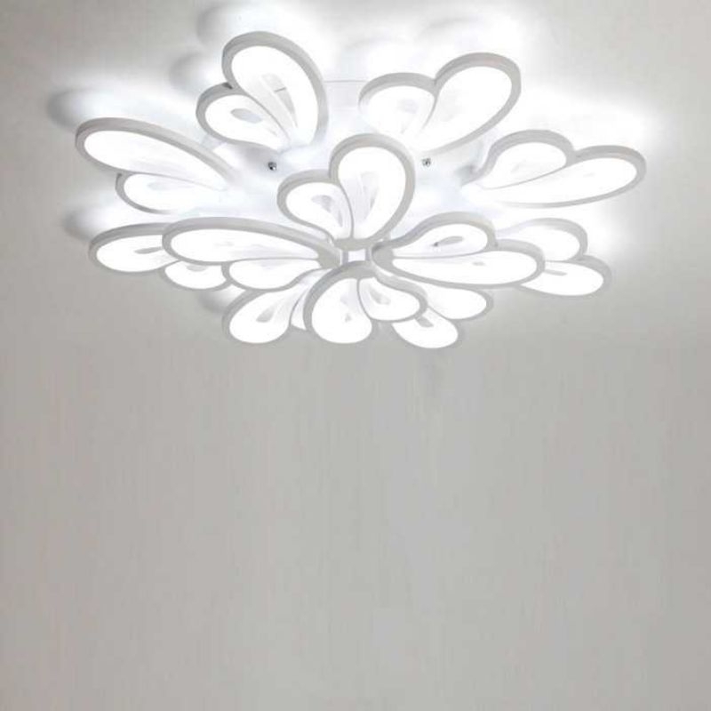 MINGKO Lampu LED Plafon Modern Ceiling Dimmable 72W 3 Color 12 Heart - DF8039