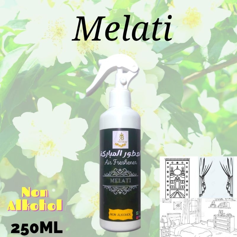 Melati Pengharum Ruangan / Air freshener NON ALKOHOL Parfum Ambal karpet sejadah gordeng sofa kasur 