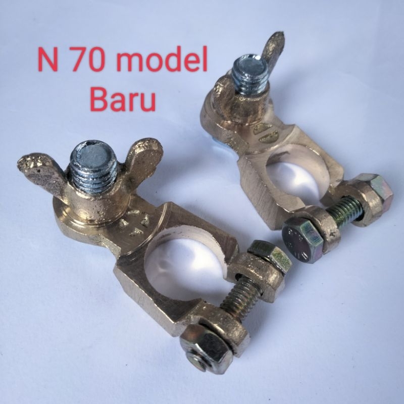 Kepala Aki Mobil  klem aki kuningan Kepala aki N70