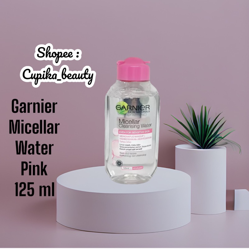 *ua,ox*  125 ml - garnier micellar water pink 125 ml || pembersih wajah garnier even for sensitive skin micellar water 125 ml