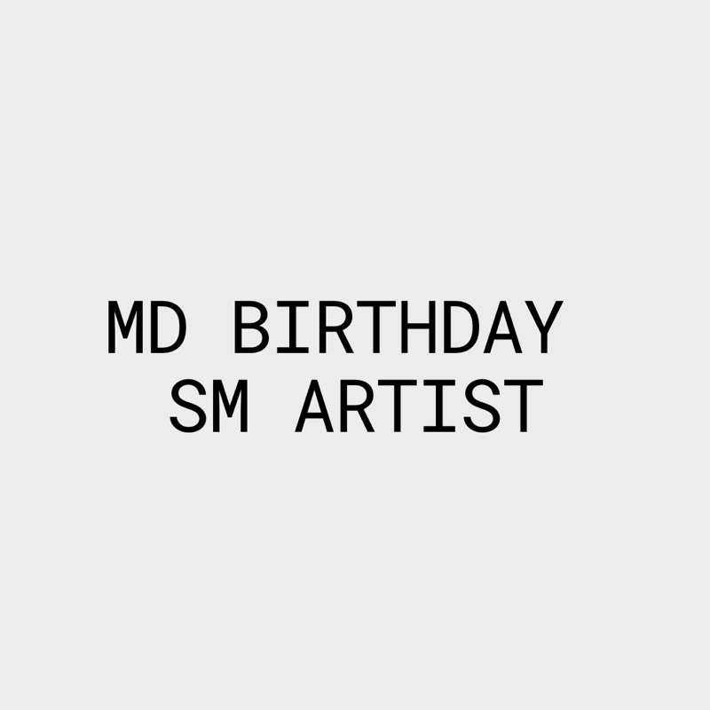 [P] Birthday SM Artist / Love letter