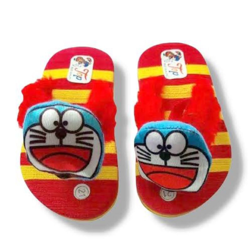 [1-3 TAHUN] Sandal Jepit Anak UNISEX LAKI Perempuan Pelangi Sendal anak cewek cowok doraemon / SANDAL BABY KIDS BONEKA / SANDAL PREWALKER BAYI BONEKA DORAEMON