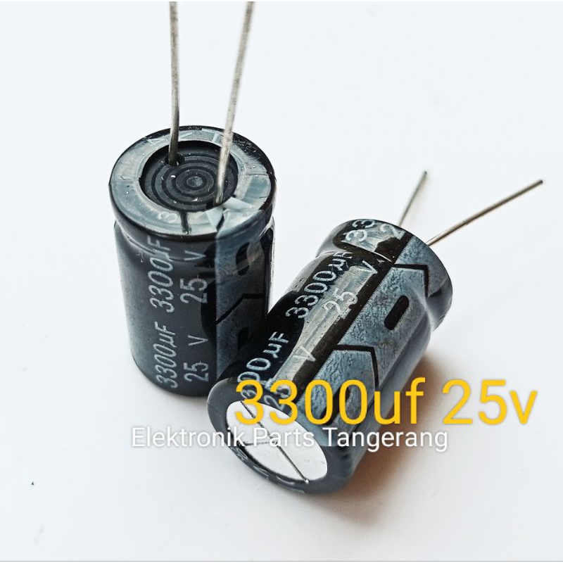 (1 Buah) KAPASITOR ELCO 3300UF 25V CAPACITOR ELCO 3300UF 25V KAPASITOR 3300UF 25V CAPACITOR 3300UF 2