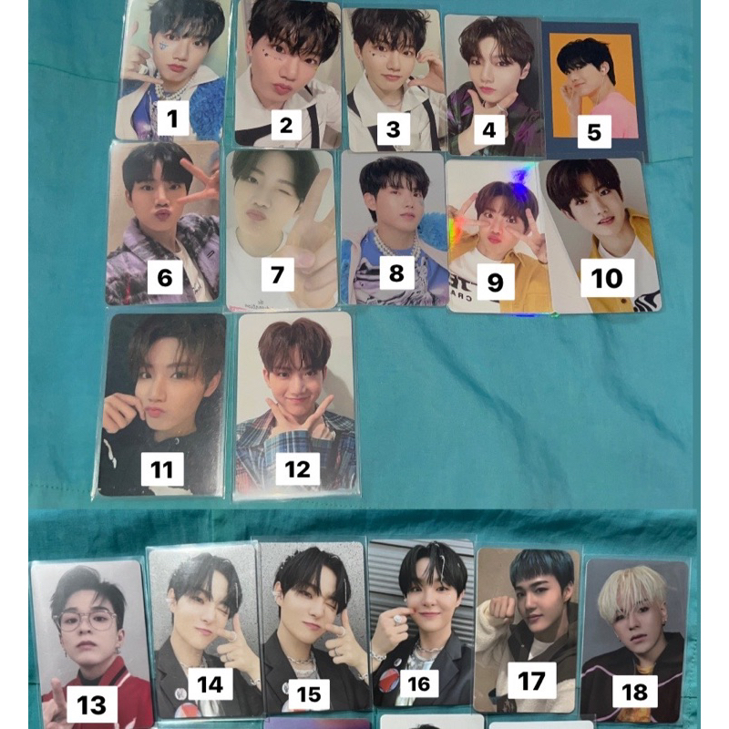 pc photocard junkyu booth jihoon jaehyuk doyoung asahi jakmer ongre ohora cupi