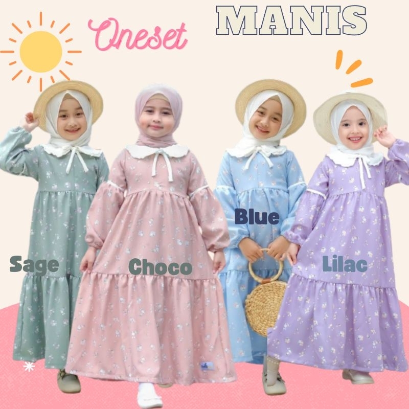dress dres Gamis baju pakaian Daisy Babyara anak perempuan muslim muslimah