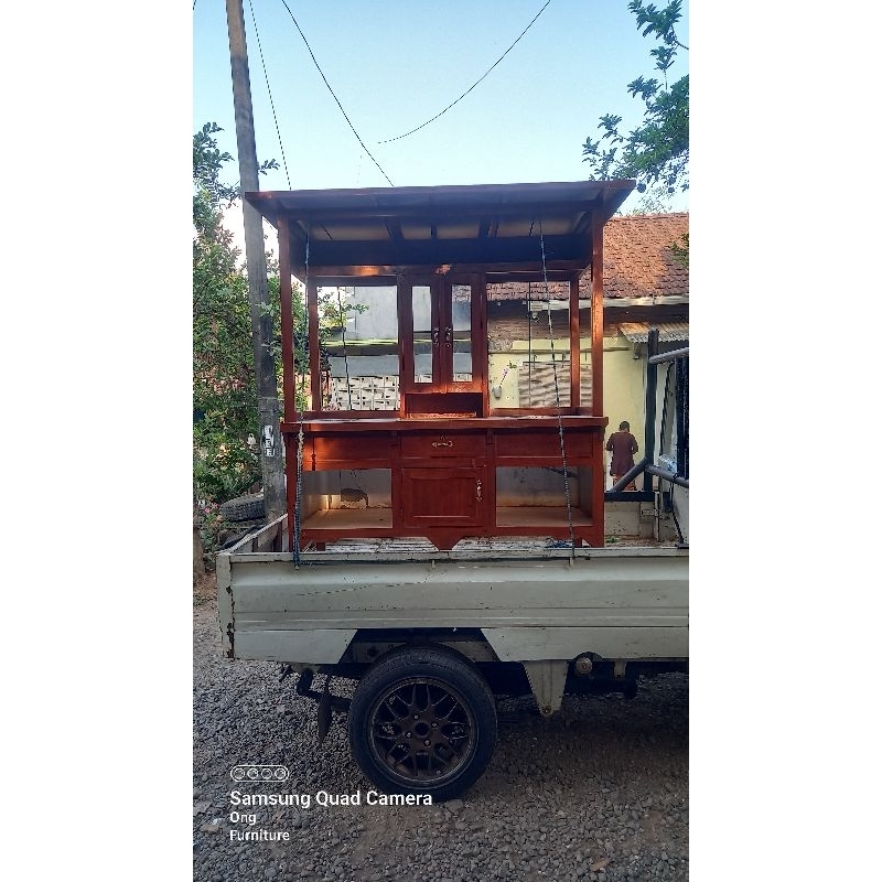 gerobak mie ayam bakso kayu jati perhutani / gerobak mie ayam bakso jepara / gerobak mie ayam bakso 