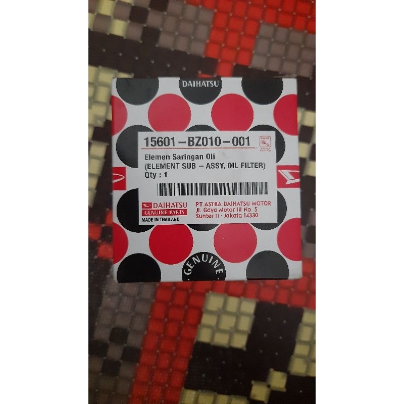 Daihatsu Genuine Part Oil Filter/Oli Filter/Filter Oli