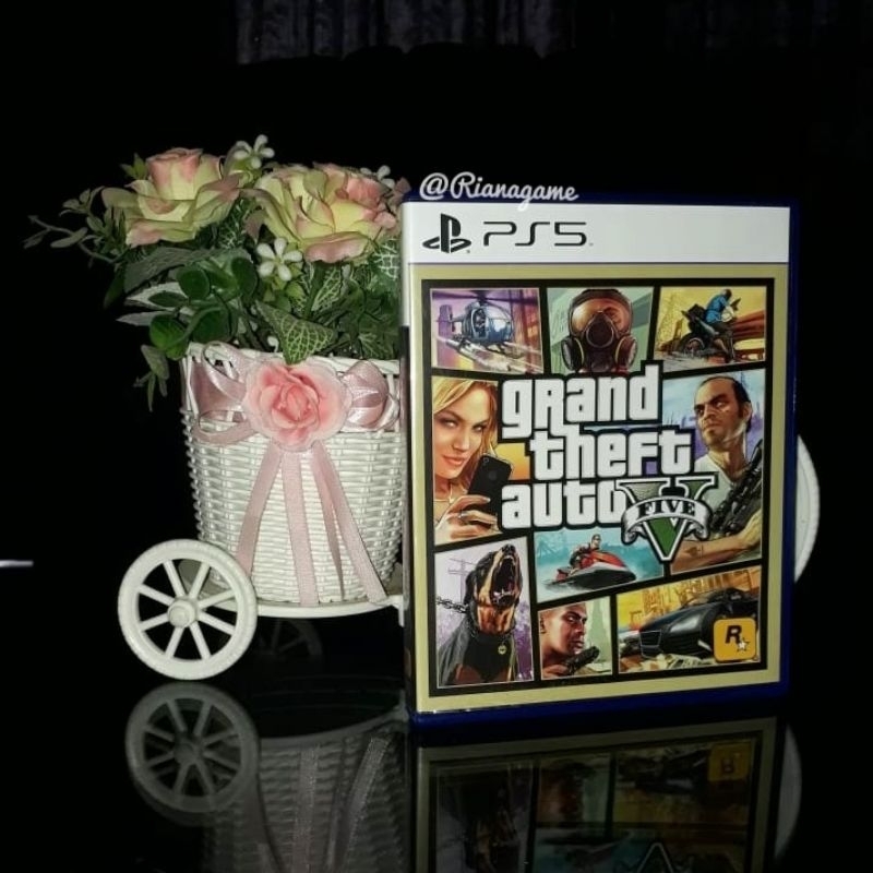 BD Kaset PS5 GTA V Grand Theft Auto 5 Game Playstation 5 Bekas Second