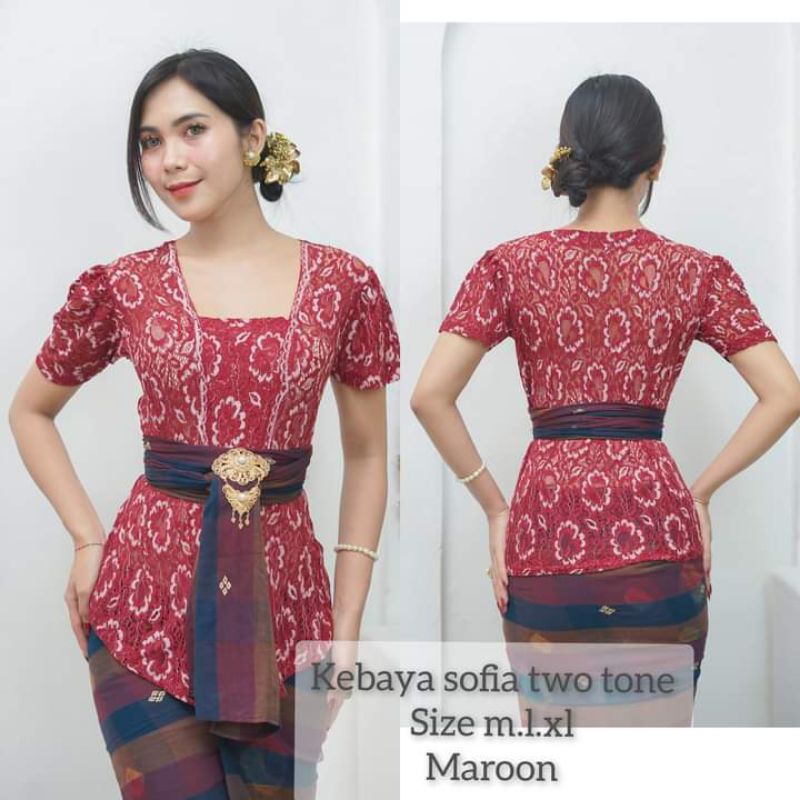 kebaya sofia two tone