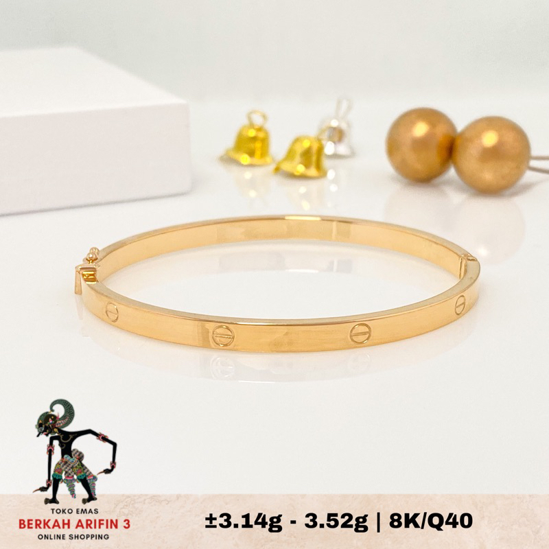 Gelang Oval C King Halim - Emas 8K