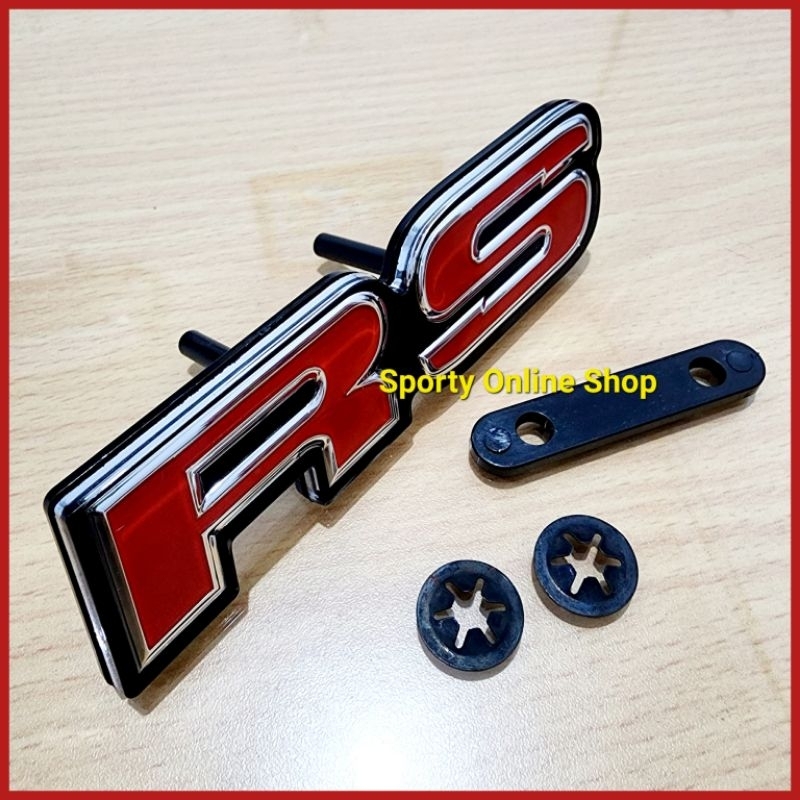 Emblem Logo RS Brio, Jazz, BRV, HRv, Mobilio Model Orisinil Bagian Depan